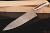 Шеф нож серии "Classic" Bohler N690, рукоять белый акрил/шишка. 